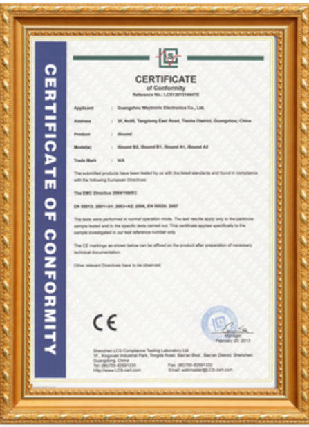 China Shenzhen Huahao Gaosheng Technology Co., Ltd certificaciones